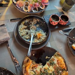 Cielomar - Oysters, creamy rice with lobster, margharita pizza