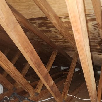Omni Restoration - This photo is after the attic mold removal was performed! - Damage Restoration Near Me Omni Restoration - This photo is after the attic mold removal was performed! - Damage Restoration Near Me