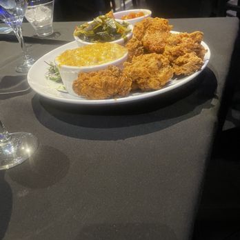 Noir Kitchen & Cocktails - Chicken Wings, macaroni & cheese, and collard greens also sweet potatoes. delicious - Soul Food Near Me - Nashville, Tennessee Noir Kitchen & Cocktails - Chicken Wings, macaroni & cheese, and collard greens also sweet potatoes. delicious - Soul Food Near Me - Nashville, Tennessee