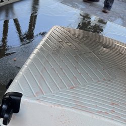 Greyhound Bus Lines - Coolant leak aftermath