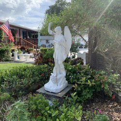 Saint Michael Shrine - The Light is shining down on Saint Michael statue