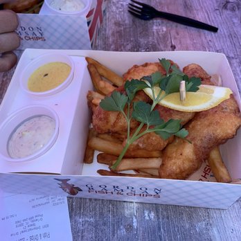 Gordon Ramsay Fish & Chips - Fish order with Gordon tartar, and curry mango sauce - Fish & Chips Near Me - Orlando, Florida Gordon Ramsay Fish & Chips - Fish order with Gordon tartar, and curry mango sauce - Fish & Chips Near Me - Orlando, Florida