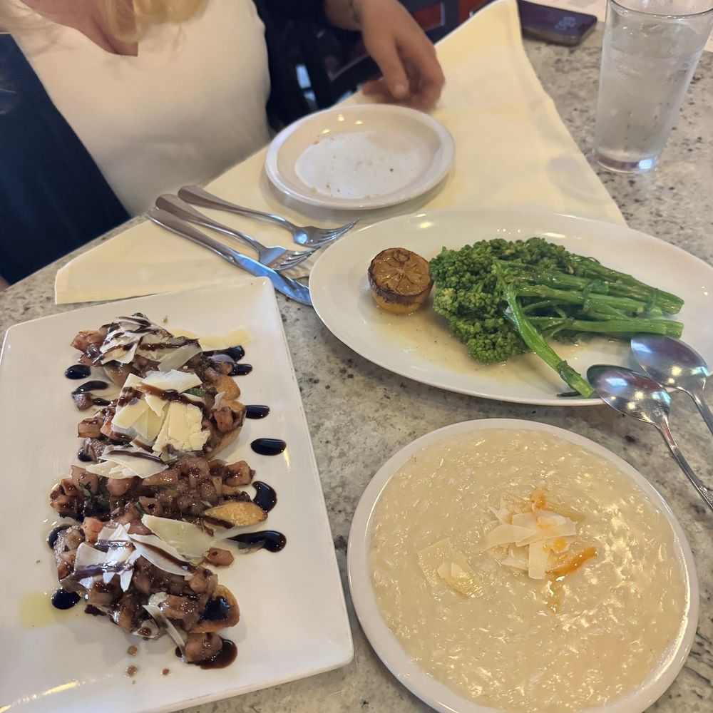 Reyes Steakhouse - Best bruschetta ever. risotto was the best tasting adult mac & cheese and the broccolini was cooked and sauced perfectly. - Steakhouses Near Me - Park Ridge, Illinois