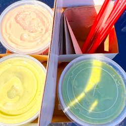Smoothie King - Great day for a smoothie-Or 3, if you can't decide. Nutty Super-Grain is the best.