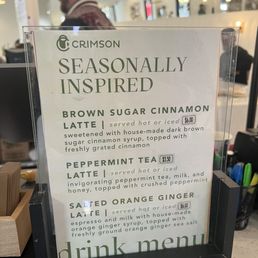 Seasonal menu Seasonal menu