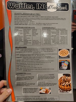 Menu photo 8 Waffles INCaffeinated Pittsburgh, PA
