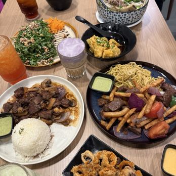 Sona Fusion Kitchen - Lomo Saltado, Calamari, Golden Pear Salad, Beef & Mushroom Stir Fry, Rib Bones Pho, Garlic Wings, Spicy Wontons - Asian Fusion Near Me - Anaheim, California Sona Fusion Kitchen - Lomo Saltado, Calamari, Golden Pear Salad, Beef & Mushroom Stir Fry, Rib Bones Pho, Garlic Wings, Spicy Wontons - Asian Fusion Near Me - Anaheim, California