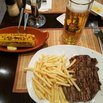BonaMente - Grilled Ribeye with fries and grilled corn on the cob. - Barbeque Near Me - Frankfurt, HE