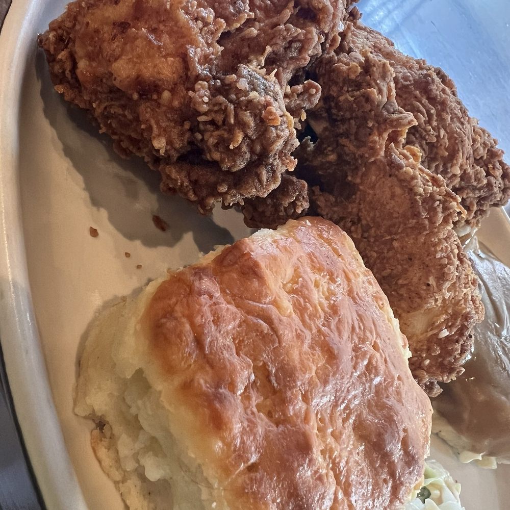 Culinary Dropout - Fried Chicken is almost perfect, and our amazing server recommended honey. - New American Near Me - Austin, Texas