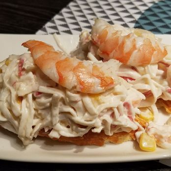 Vinitus - Crab and prawns montadito - Tapas Bars Near Me - Barcelona, B Vinitus - Crab and prawns montadito - Tapas Bars Near Me - Barcelona, B