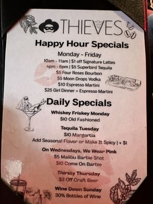 Menu photo 5 Thieves Indianapolis, IN
