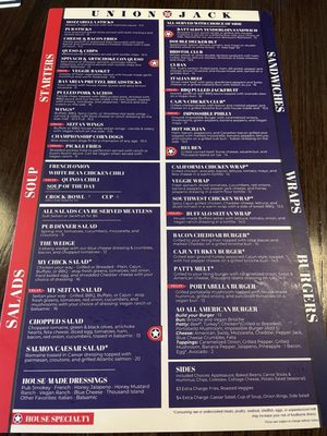 Menu photo 7 Union Jack Pub Indianapolis, IN Menu photo 7 Union Jack Pub Indianapolis, IN