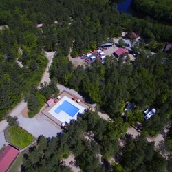 Woodland Acres Campground - Aerial shot of our new pool!