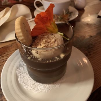 Marzano Italian Restaurant - Budino al Cioccolata, espresso chantilly crème hazelnut crumble and a shortbread cookie - Italian Near Me - Tacoma, Washington Marzano Italian Restaurant - Budino al Cioccolata, espresso chantilly crème hazelnut crumble and a shortbread cookie - Italian Near Me - Tacoma, Washington