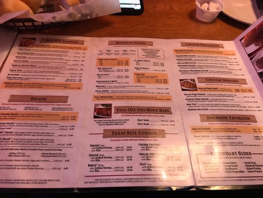 Menu photo 4 Texas Roadhouse Anchorage, AK