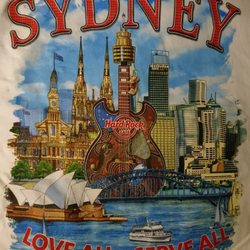 Hard Rock Cafe Sydney - Adding yet another to my tshirt collection!