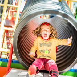 Green Meadows Petting Farm - Our farm slide brings tons of smiles.