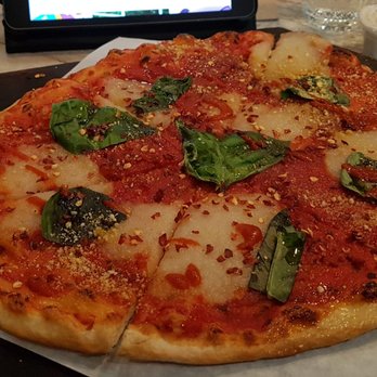 Virtuous Pie - Margherita pie with extra sauce and sprinkled toppings. - Pizza Near Me - Vancouver, British Columbia Virtuous Pie - Margherita pie with extra sauce and sprinkled toppings. - Pizza Near Me - Vancouver, British Columbia