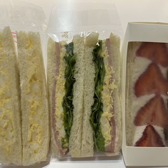 Mana Sandwiches - Egg sando, ham and egg sando, and strawberry and Nutella sando: just okay - Sandwiches Near Me - Honolulu, Hawaii Mana Sandwiches - Egg sando, ham and egg sando, and strawberry and Nutella sando: just okay - Sandwiches Near Me - Honolulu, Hawaii