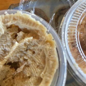 The Gyro Spot - Hummus with a piece of plastic - Greek Near Me - Manchester, New Hampshire The Gyro Spot - Hummus with a piece of plastic - Greek Near Me - Manchester, New Hampshire