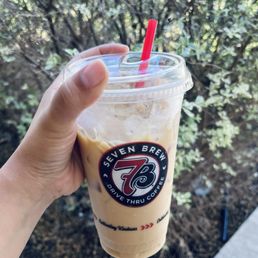 Sweet & Salty iced with oat milk.