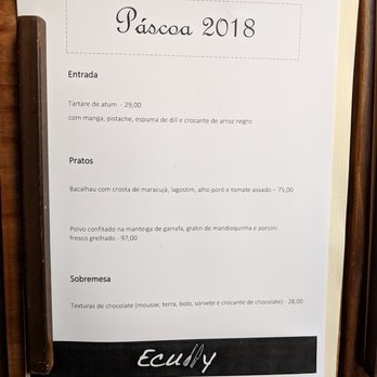 Ecully - Easter Menu - Brazilian Near Me - São Paulo, SP