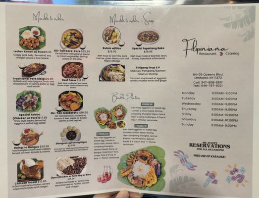 Menu photo 2 Filipiniana Elmhurst, NY
