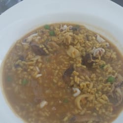 Las Hermanas - Arroz meloso con chipirones y setas