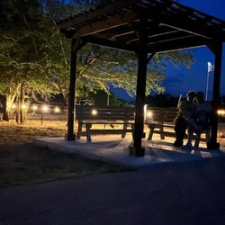 Each site has pergola.