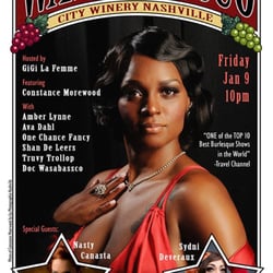 Wasabassco Burlesque - The poster for the debut show, showcasing our local talent and talented visitors