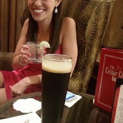 The Cellar Club - Titos and tonic, Samuel Smith Oatmeal Stout. Best bang for your buck drinks at an overpriced cool bar.