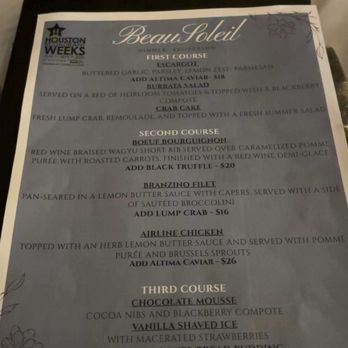 Beausoleil - HRW 2026 - Seafood Near Me - Houston, Texas Beausoleil - HRW 2026 - Seafood Near Me - Houston, Texas