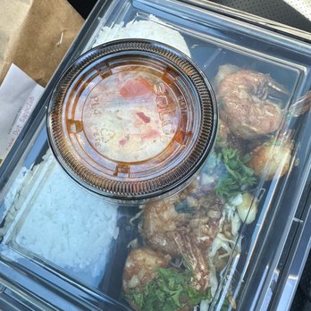 Cilantro Grill - Kimchi and garlic butter shrimp to go - Thai Near Me - Cedar Park, Texas