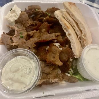 Athena Gyro - My leftovers boxed - Greek Near Me - Palm Desert, California