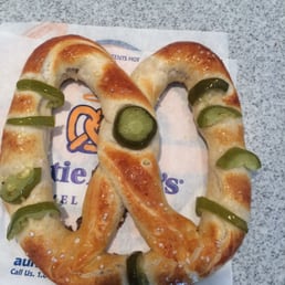 Most pathetic attempt at a Jalapeño pretzel I have ever seen! Apparently they only make the real ones on the weekend!
