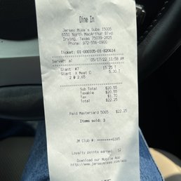 extra charge for typical amount of J. Mike's meat extra charge for typical amount of J. Mike's meat