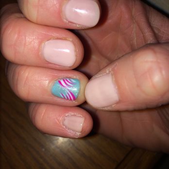 Lucky Nails - The design turned out cool but he didn't even bother to trim my cuticles and any other type of care around the nails prep them for polish - Nail Salons Near Me - Columbia, Missouri