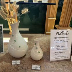 Belleek Pottery Visitor Centre - Plenty of beautiful gifts. Just fill out the order form and take it to the counter to retrieve