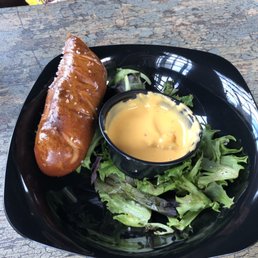 The beer cheese and pretzels (x4) from the bar area were really fresh! The waitress says the pretzels are sourced from a local bakery. The beer cheese and pretzels (x4) from the bar area were really fresh! The waitress says the pretzels are sourced from a local bakery.