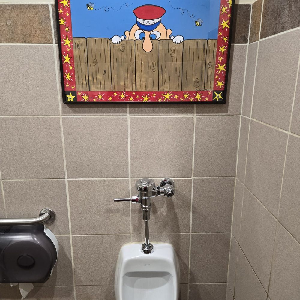 Dairy Queen - Greatest art work I have ever seen in a clean mens restroom! - Ice Cream & Frozen Yogurt Near Me - Georgetown, Texas