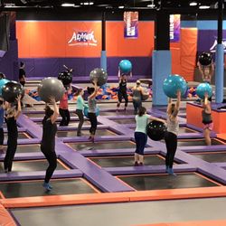 Altitude Trampoline Park - Feasterville - Fun Fitness - exercise ball hold and jump