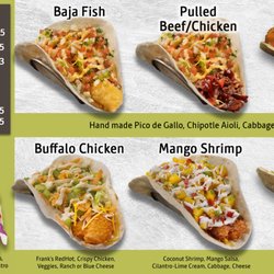 Streats Calgary Braeside Kitchen - Taco MenuBoard as of July 25, 2018