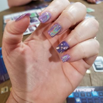 Dawn Nails And Spa - My crystal dragonfly nail art. - Nail Salons Near Me - San Marcos, California