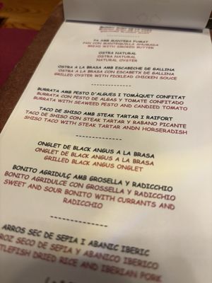 Menu photo 7 My Fucking Restaurant Barcelona, B Menu photo 7 My Fucking Restaurant Barcelona, B