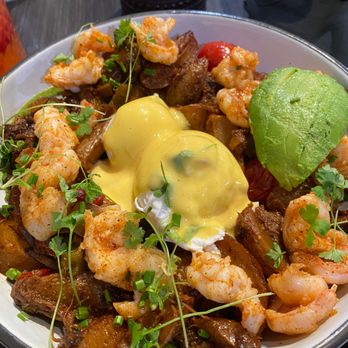 Brunch by De Martino - Hash It Out w short rib and shrimp - Latin American Near Me - Somerville, New Jersey Brunch by De Martino - Hash It Out w short rib and shrimp - Latin American Near Me - Somerville, New Jersey