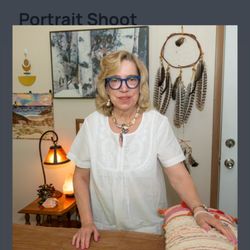 Phoenix Rising Energy Healing - Maribeth in her healing room.