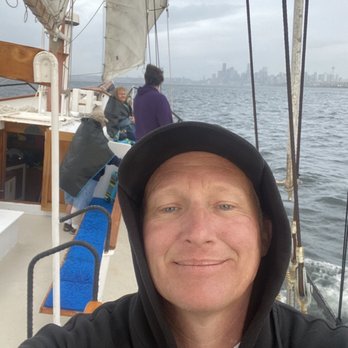 Seattle's Tall Ship - One of our crew members took a selfie before taking our group pic lol such a cool crew - Boat Tours Near Me - Seattle, Washington Seattle's Tall Ship - One of our crew members took a selfie before taking our group pic lol such a cool crew - Boat Tours Near Me - Seattle, Washington