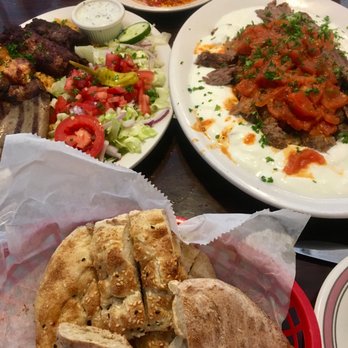 Bosphorus - Mixed Grill Kebabs, Gyro plate, free bread - Turkish Near Me - Cary, North Carolina