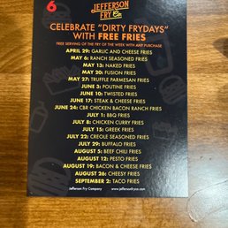 Friday Dirty Free Fries going with the Steak & Cheese Fries today.