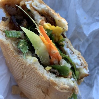 Banh Mi Land - Grilled Pork add fried egg banh mi - Vietnamese Near Me - Lynnwood, Washington